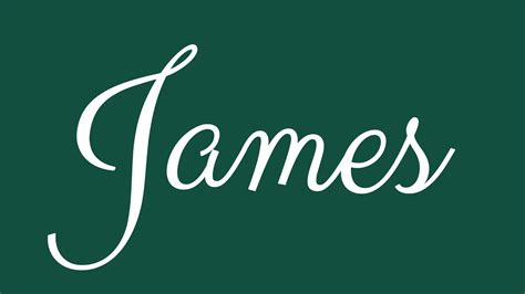 how to write james in cursive: the art of connecting letters